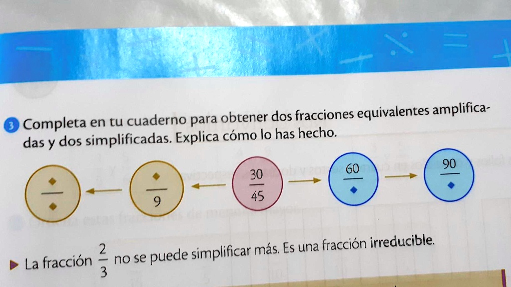 SOLVED: Necesito ayuda con esto equivalentes = amplifica - Completa en