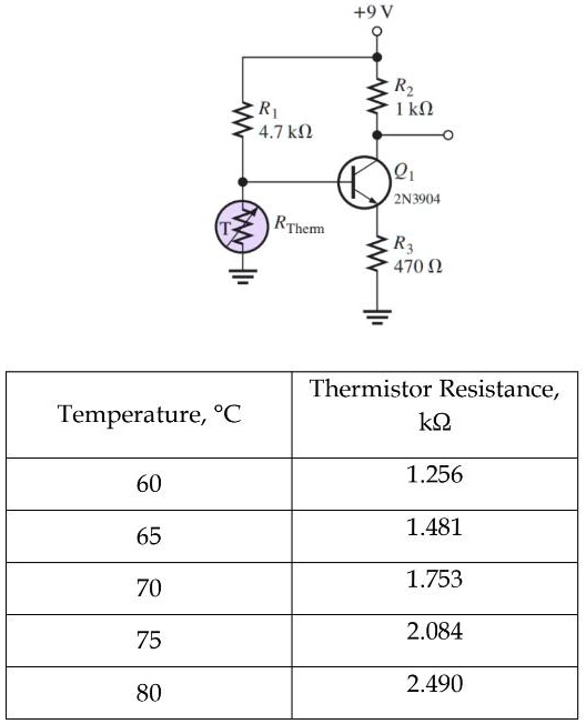 SOLVED The circuit is implemented with a 2N3904 transistor and a
