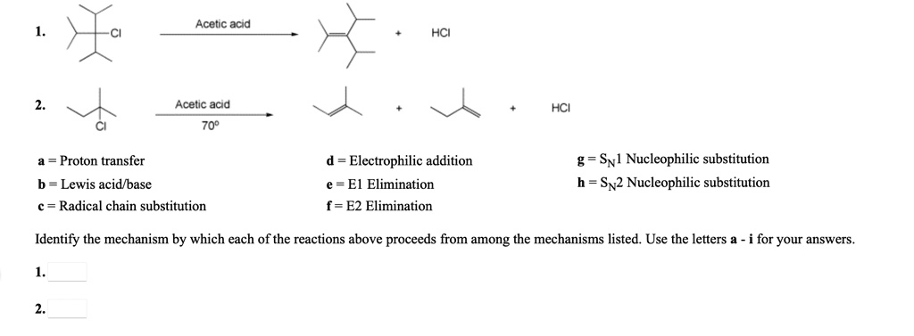 SOLVED: Acetic Acid HCl Acetic Acid HCl 709 Proton Transfer D ...