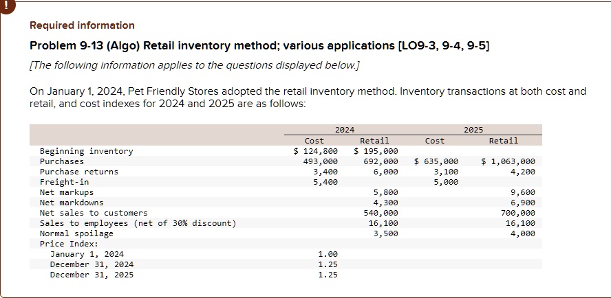 Estimate The 2024 And 2025 Ending Inventory And Cost Of Goods Sold   E16b78d7a0c54675bdb24e02ee5681cf 