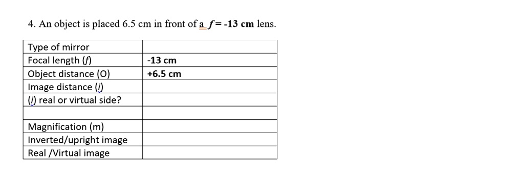 SOLVED: Please draw a ray diagram for the following problem: An object ...