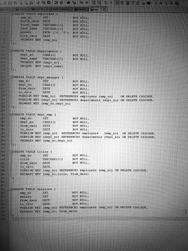 SOLVED: Department name and employee name of all current department ...