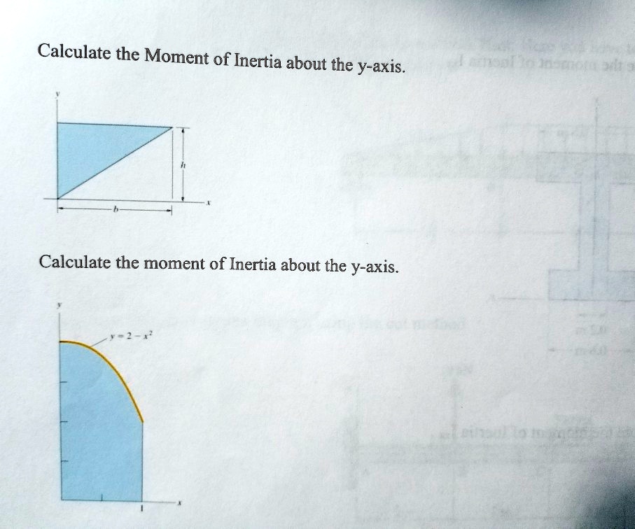 how to calculate moment of inertia about y axis