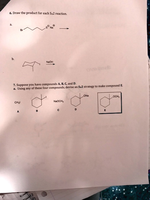 Solved Draw The Product For Each Sx2 Reaction Haoh Suppose You Have Compounds Cand Sw2 8906