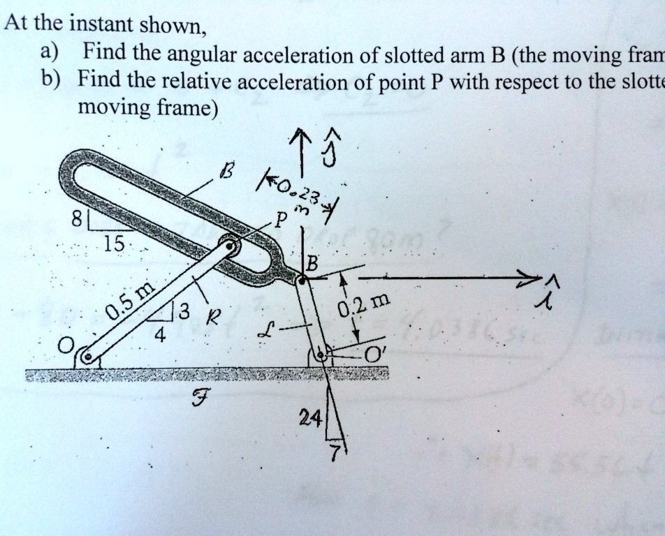 SOLVED: For the system shown, the moving frame is attached to the ...