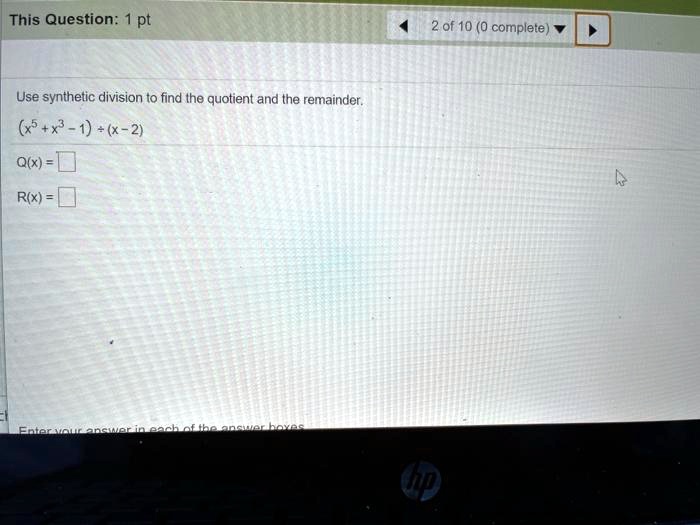 This Question 2 Of 10 0 CompleteUse Synthetic Divisi SolvedLib this-question-2-of-10-0-completeuse-synthetic-divisi-solvedlib