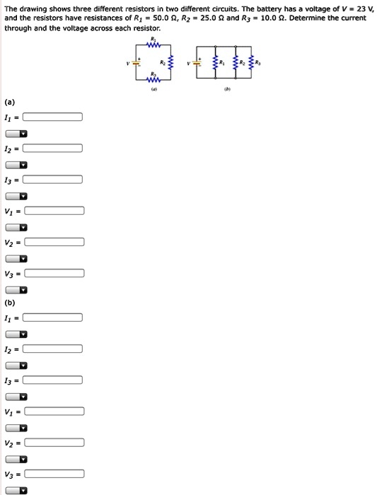 SOLVEDThe drawing shows three diiferent resistors different circuits