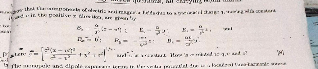 SOLVED: Text: total equation E = (-ut Ev = E and s31; B = 0 at all B ...