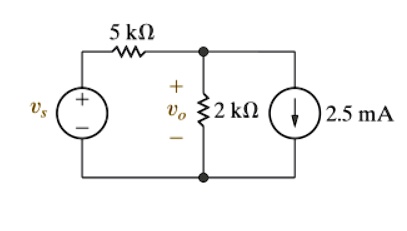 SOLVED: Consider the circuit shown in (Figure 1). Suppose that vs = 110 ...