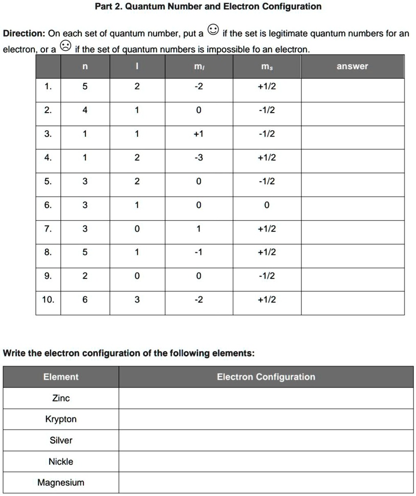 SOLVEDPart 2_ Quantum Number and Electron Configuration Direction On