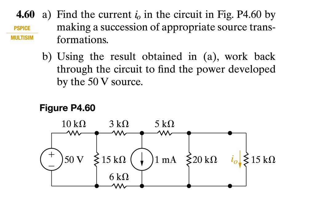 460 a find the current i in the circuit in fig p460 by pspice making a ...