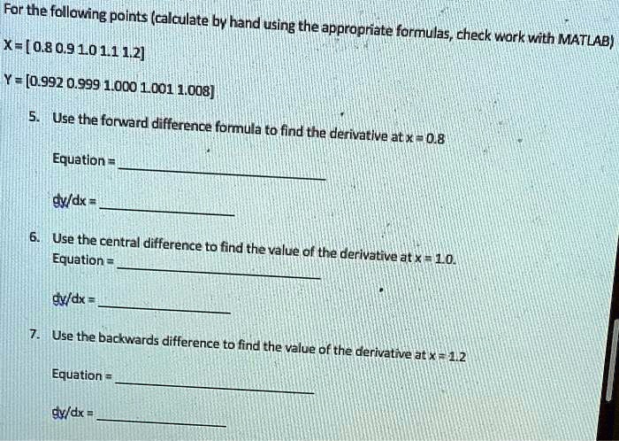 SOLVED: Please show MATLAB steps so I can see my error. Thanks. For the ...