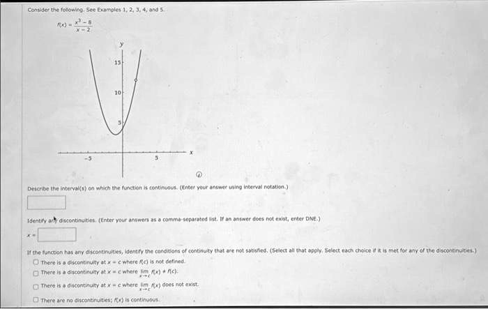 SOLVED: Consider the following examples: 1, 2, 3, 4, and 5. X - 2 ...