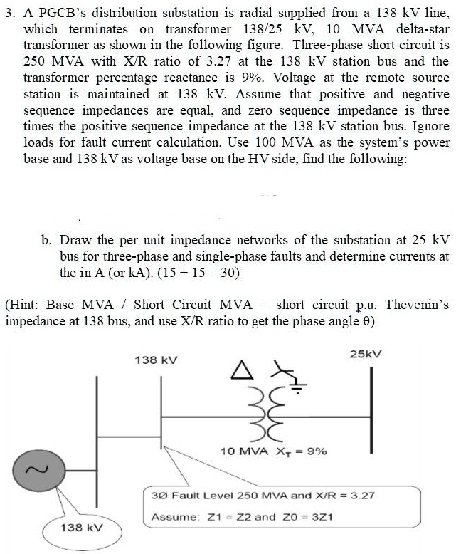 SOLVED: A PGCB's distribution substation is radially supplied from a ...