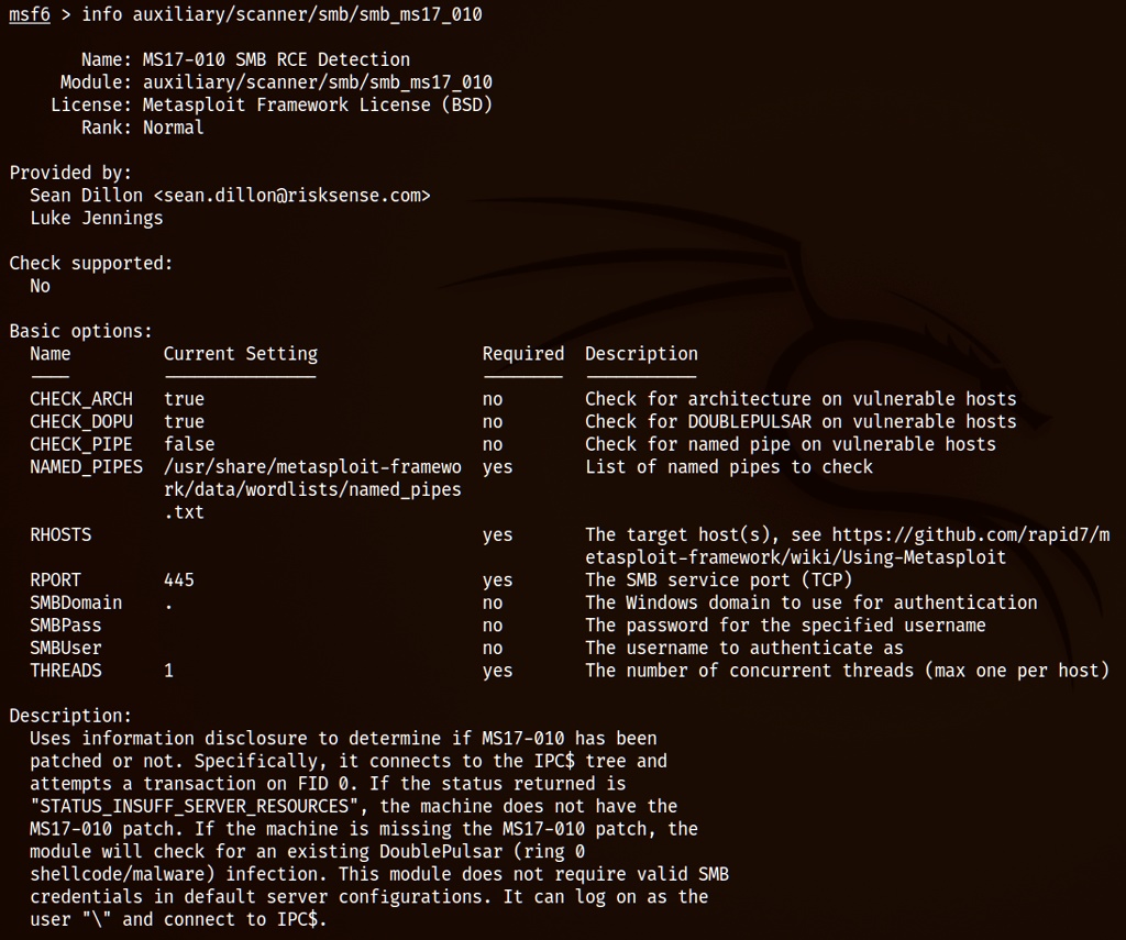 Metasploit Rank SOLVED: You are trying to validate whether a target Windows system is ...