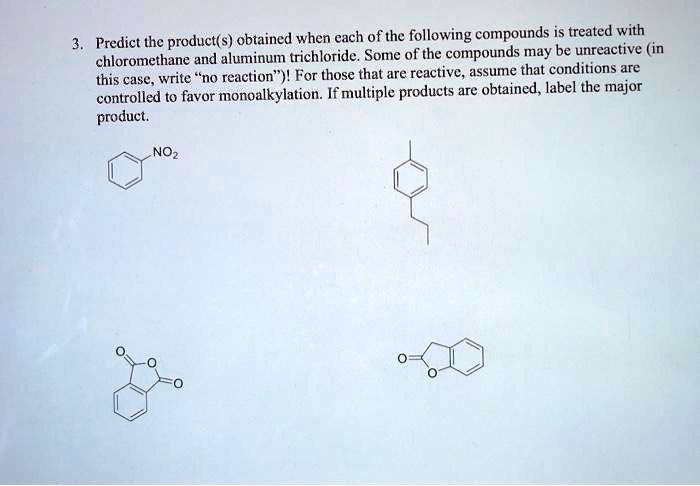 SOLVED Predict The Product S Obtained When Cach Of The Following