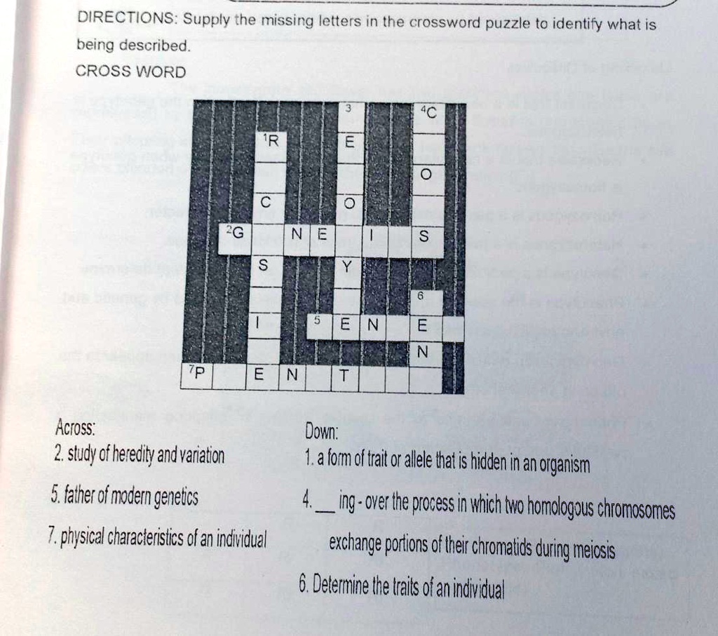 Missing shop letter crossword