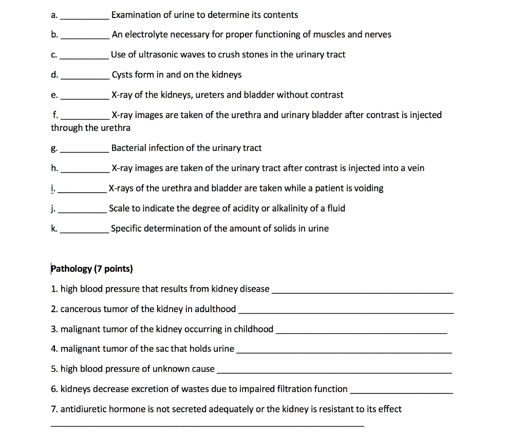 SOLVED: Examination of urine to determine its contents An electrolyte ...