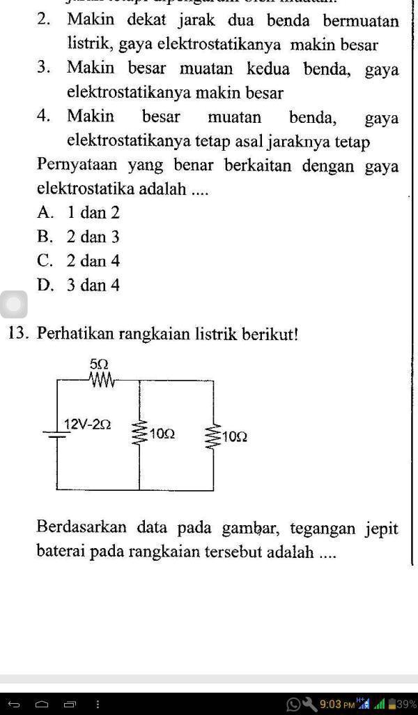 SOLVED: No 13 Bagaimana Ya? 2 Makin Dekat Jarak Dua Benda Bermuatan ...