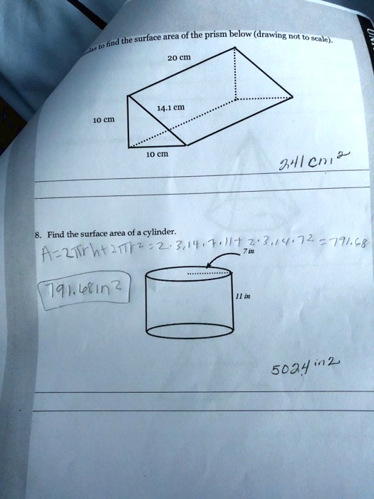 surface area 0f the prism below druwing scale 20 cm 14 1 cm 10 cm 9lcm find the surface area of cylinder 2 3144123472 27968 az2nrht 2ttr t91lkin2 5034 12 nud 20223