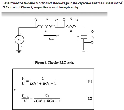 SOLVED: Determine the transfer functions of the voltage in the ...