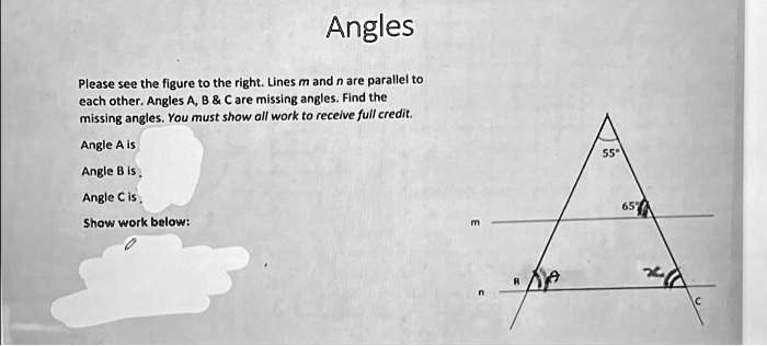 SOLVED: Texts: Angles Please See The Figure To The Right. Lines M And N ...