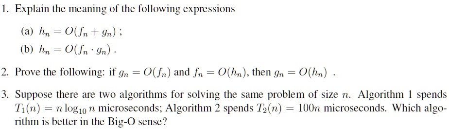 Solved Question (2): Explain the meaning of the term