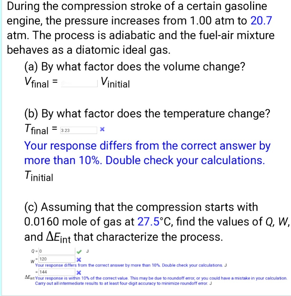 Why do pressure and temperature increase during the compression of