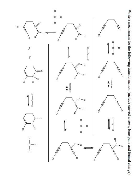 SOLVED: Write a mechanism the for following transformation (include ...