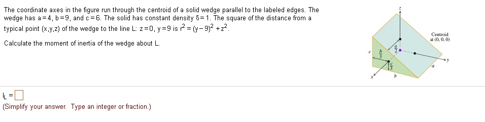 SOLVED: The coordinate axes in the figure run through the centroid of a ...