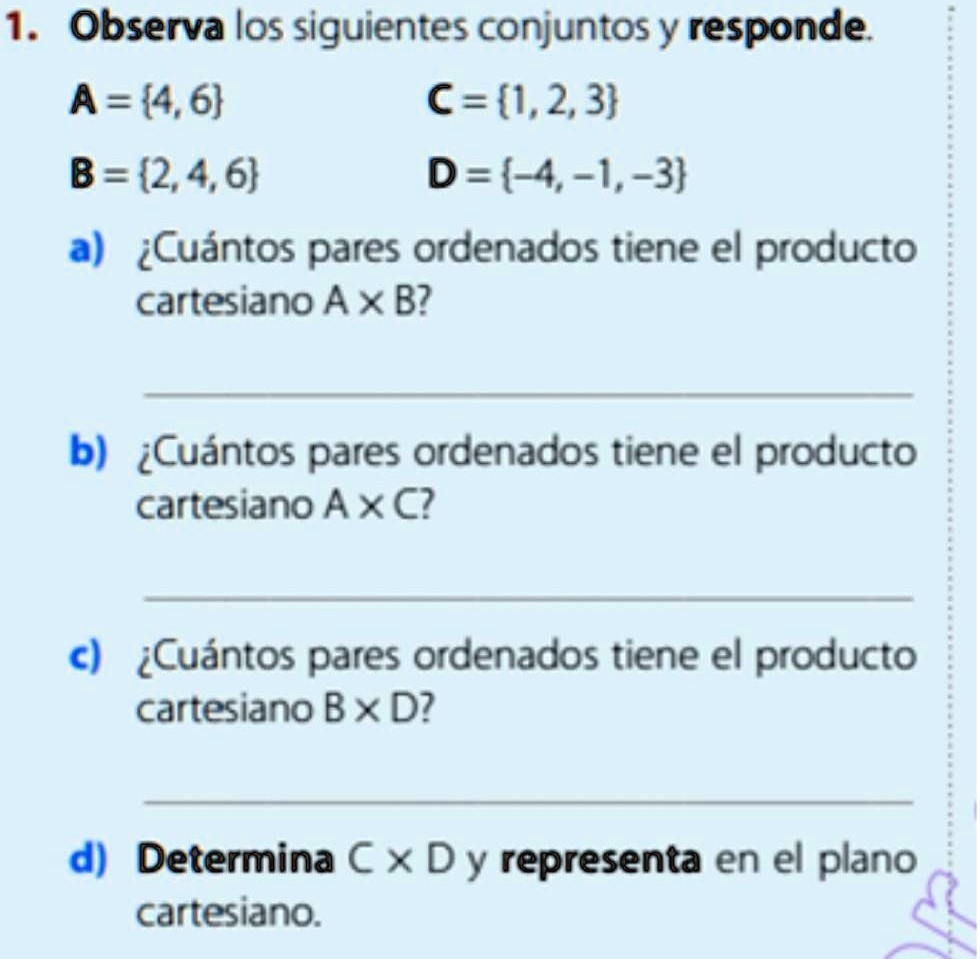 SOLVED: Observa Los Siguientes Ejercicios Y Responde 1. Observa Los ...