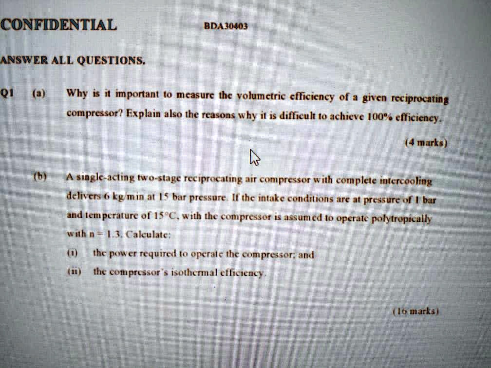 SOLVED Text CONFIDENTIAL BDA304OS ANSWER ALL QUESTIONS Q1 (a) Why is