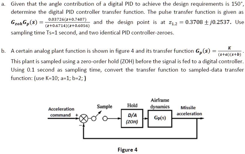 SOLVED: Given that the angle contribution of a digital PID to achieve ...