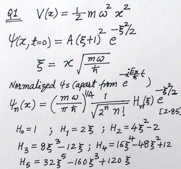 VIDEO solution: The initial wave function for a particle of mass m in a ...