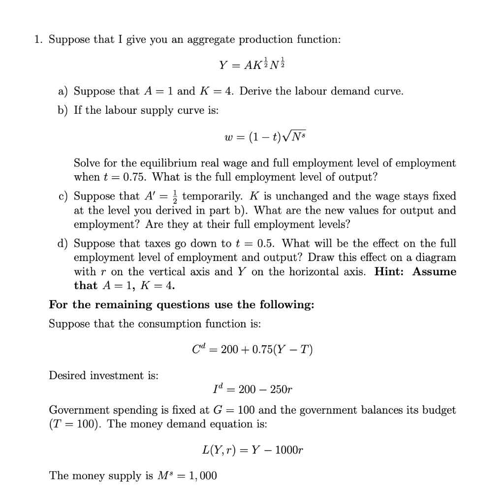 solved-suppose-that-i-give-you-an-aggregate-production-function-y