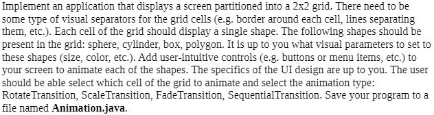 SOLVED: Implement an application that displays a screen partitioned ...