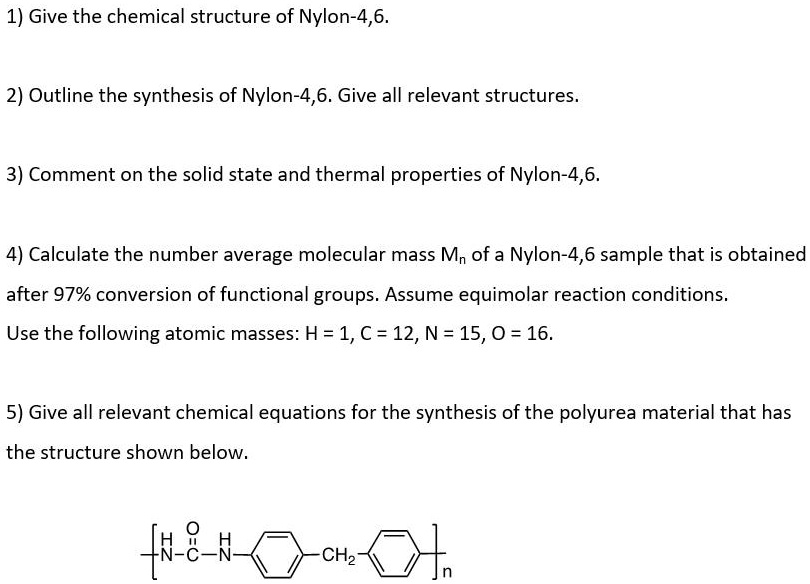 Draw the two reactants that would be needed to synthesize nylon 4,7.