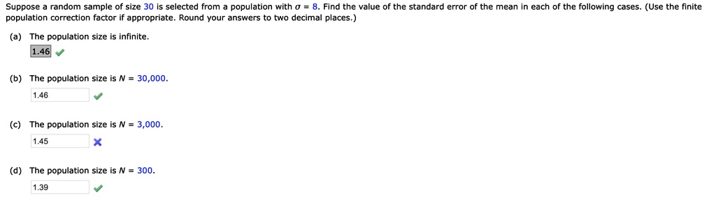 solved-suppose-random-sample-of-size-30-selected-from-population-with