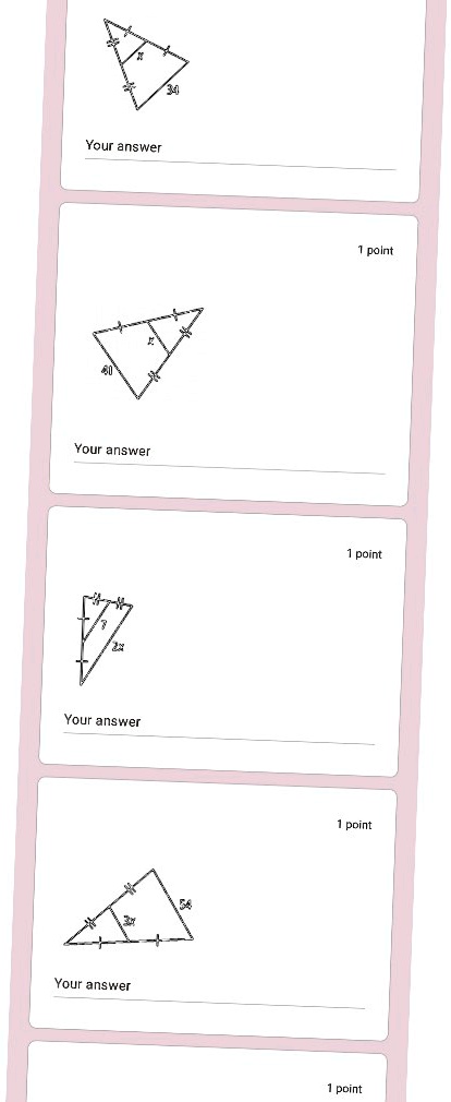 Your answer
Your answer
Your answer
Your answer
34
54
1 point
1 point
1 point
1 point