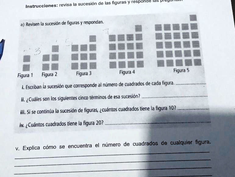 Observa La Sucesión De Figuras Y Responde