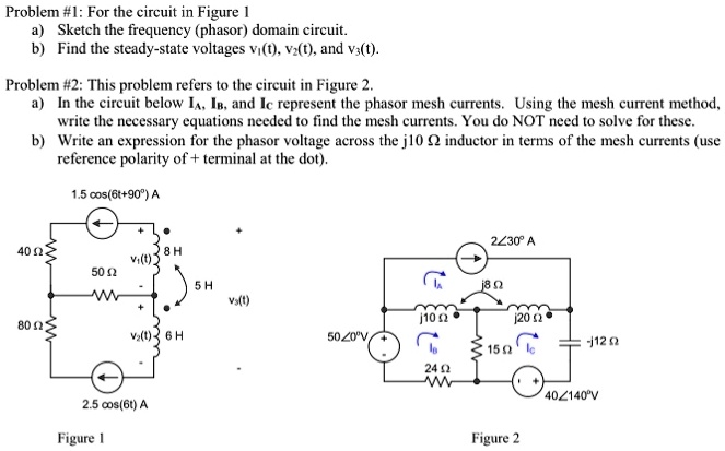 Problem #1: For the circuit in Figure 1 a) Sketch the frequency (phasor ...