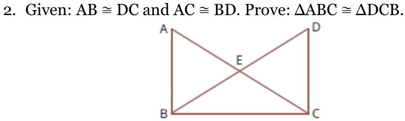 2 given ab dc and ac bd prove aabc adcb 17707