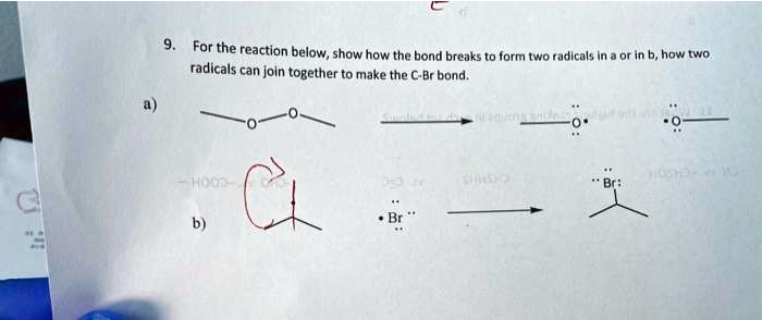 solved-for-the-reaction-below-show-how-the-bond-breaks-to-form-two