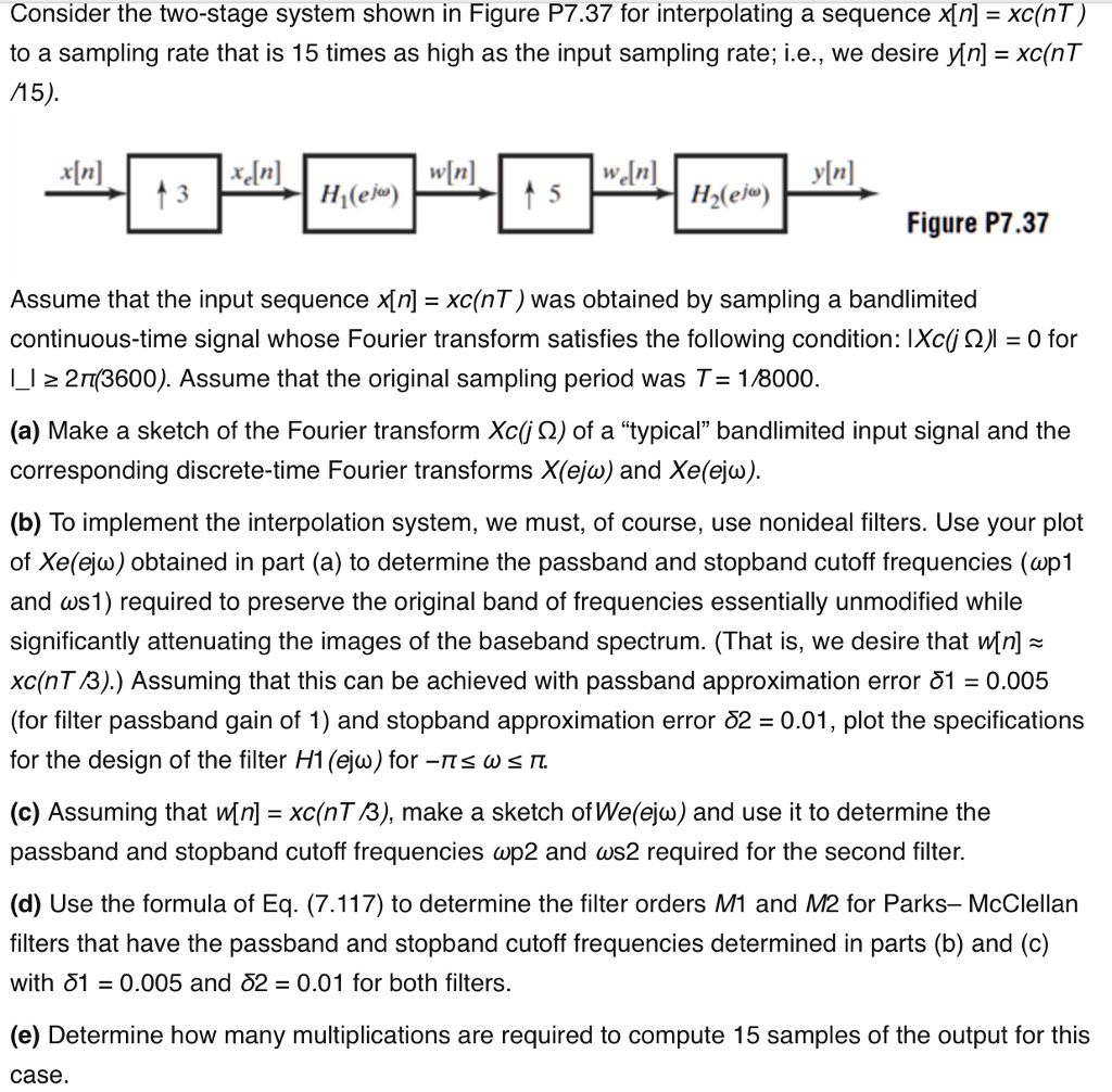 SOLVED: Consider the two-stage system shown in Figure P7.37 for ...