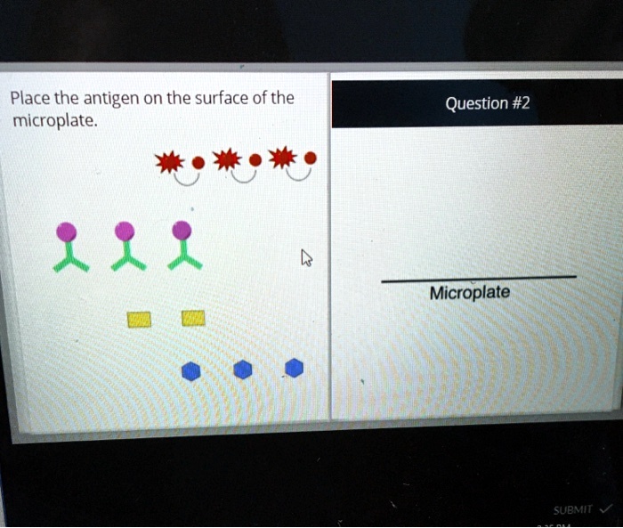 SOLVED Place the antigen on the surface of the microplate.