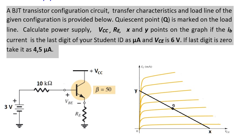 Solved A Bjt Transistor Configuration Circuit Transfer