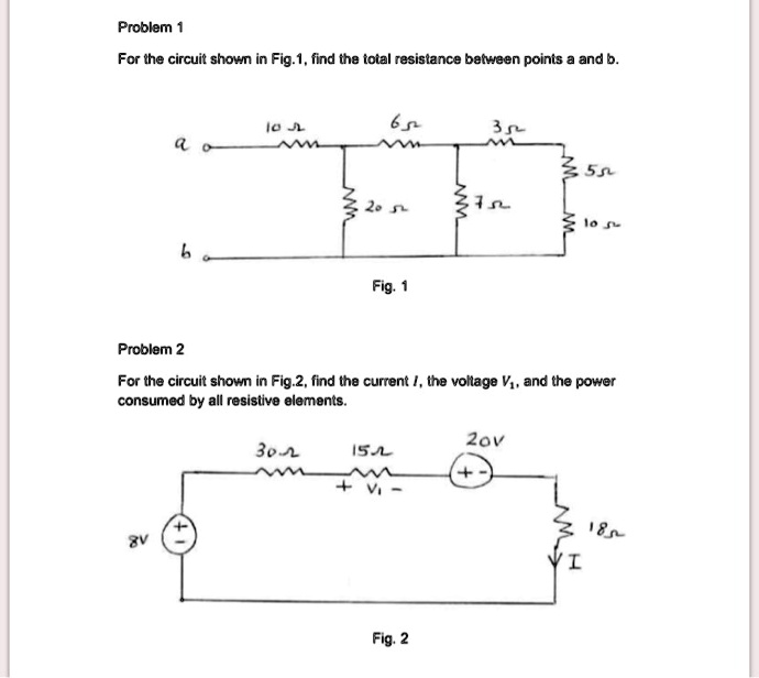 need help with 1 and 2 problem 1 for the circuit shown in fig1find the ...