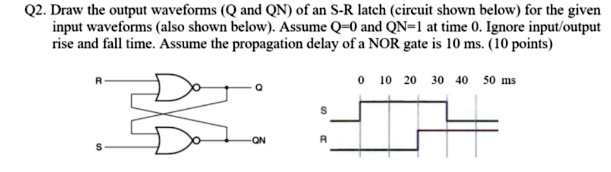 SOLVED: Please explain. Thank You Q2. Draw the output waveforms (Q and ...