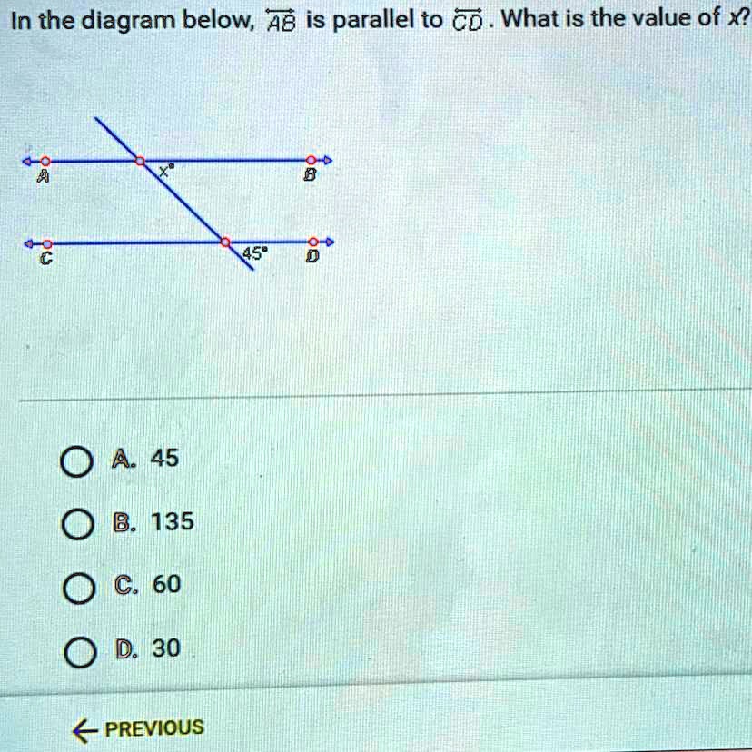 in the diagram below ab is parallel to cd what is the value of x in the ...