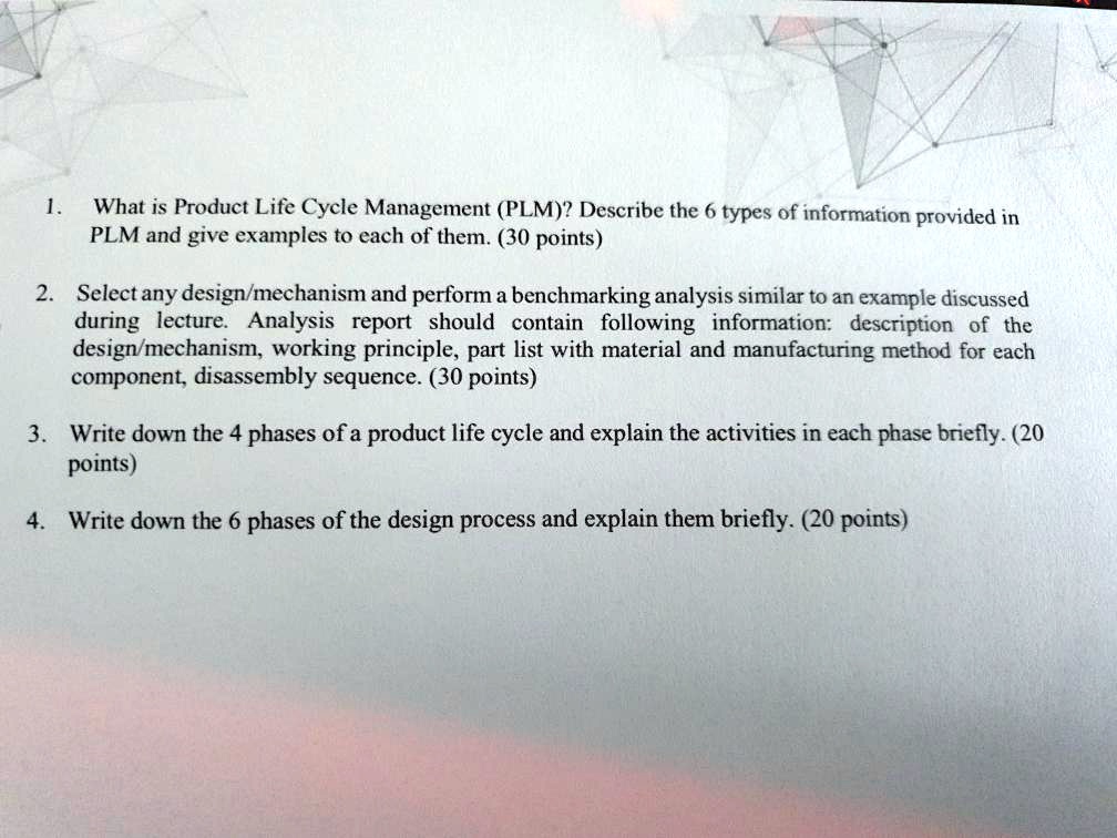 What is Product Life Cycle Management (PLM)? Describe the 6 types of ...
